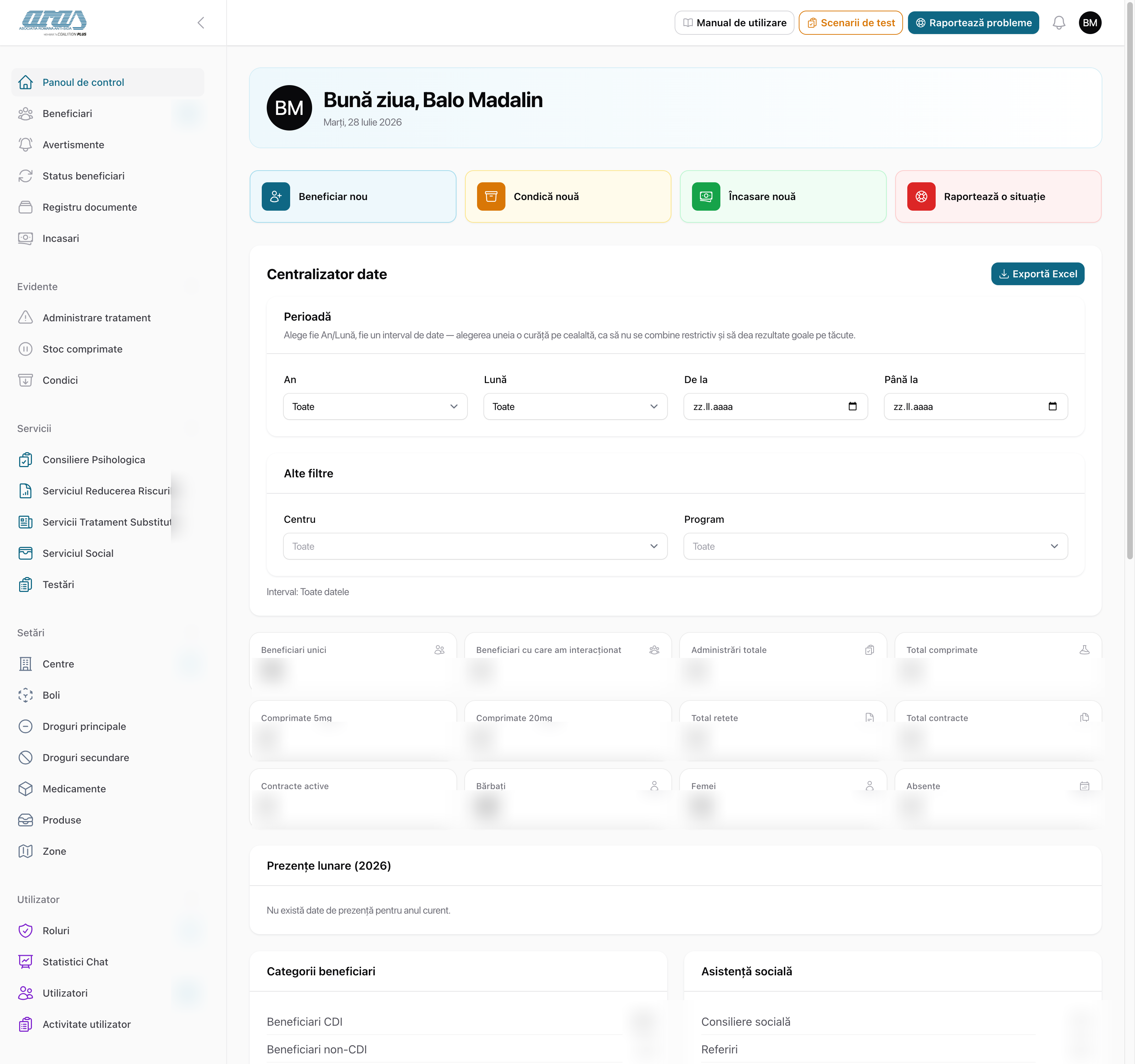 Captură proiect Wirbox CRM