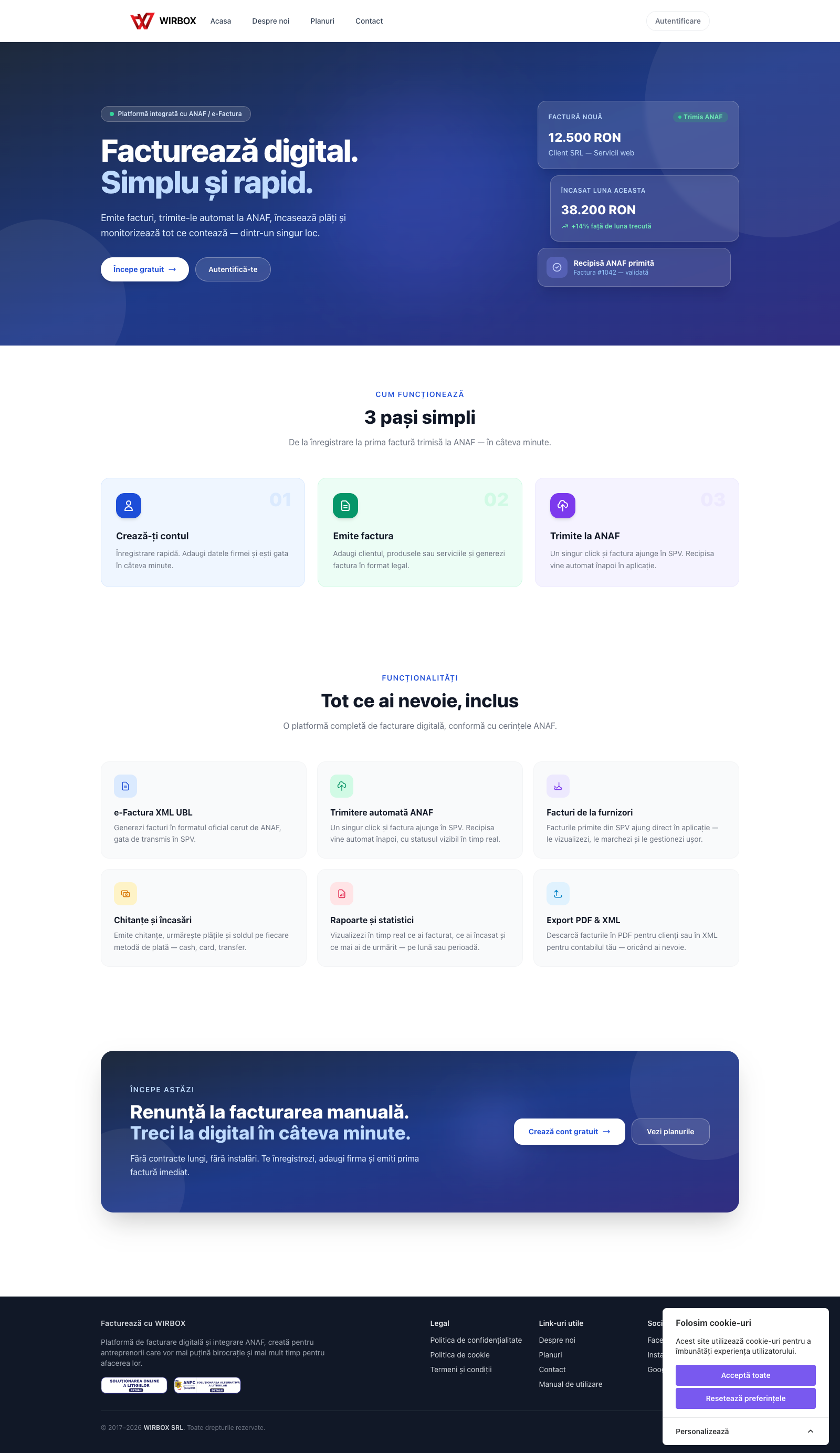 Preview proiect Factureaza cu Wirbox